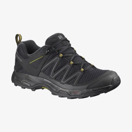 Salomon PATHFINDER Mens Hiking Shoes Black UK MUQS